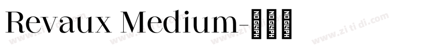 Revaux Medium字体转换